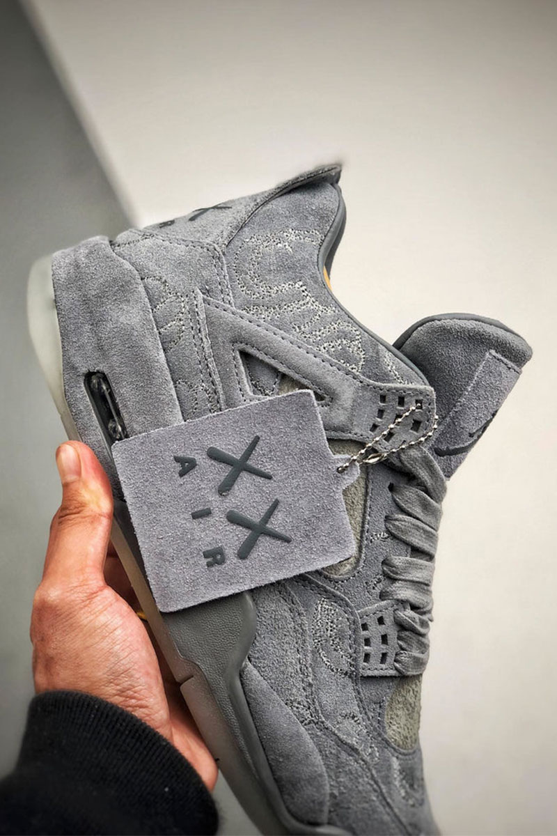 Nike Кроссовки AJ4 Retro x KAWS  - Grey