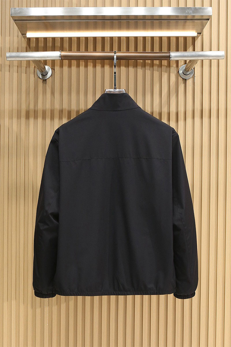 Zegna Мужская чёрная ветровка 