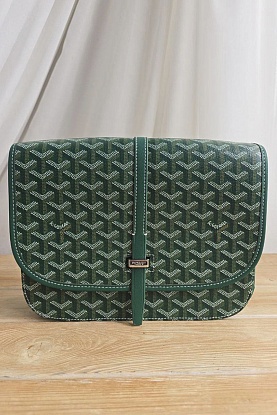 Кожаная сумка Goyard Belvedere MM 27x21 см