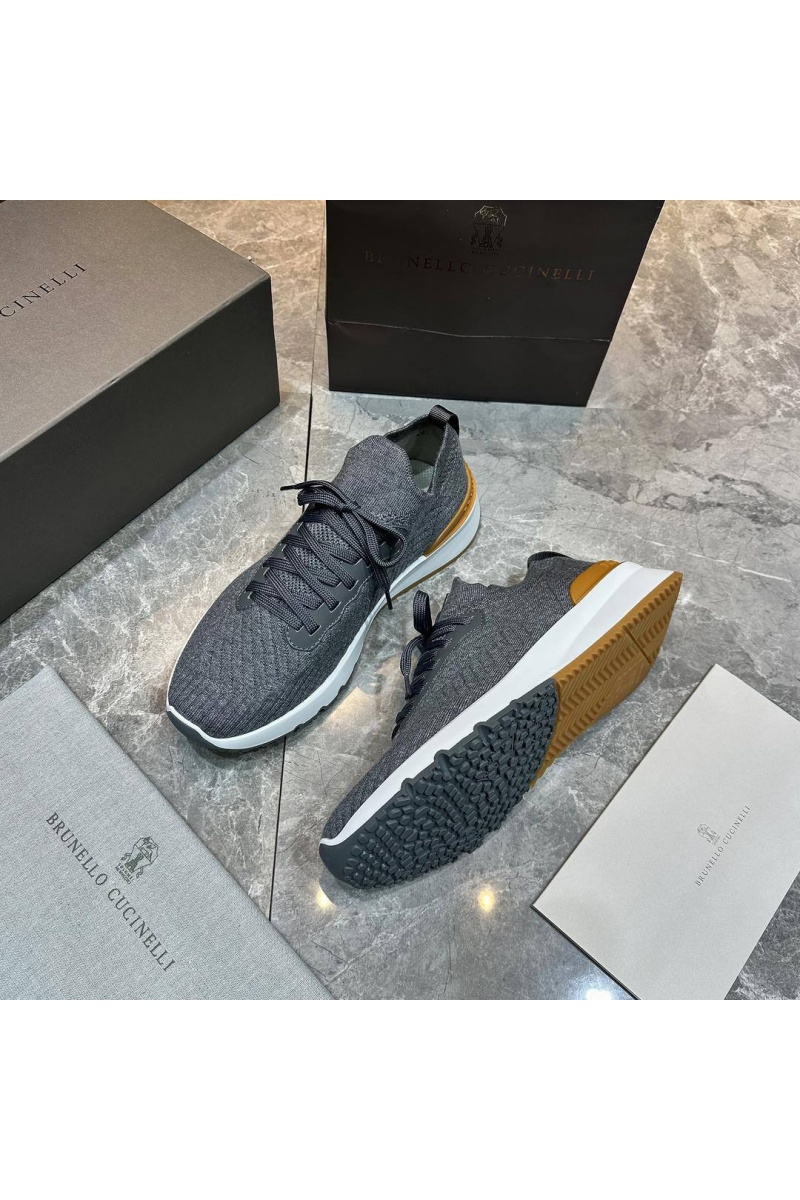 Brunеllо Сuсinеlli Мужские кроссовки knitted - Grey