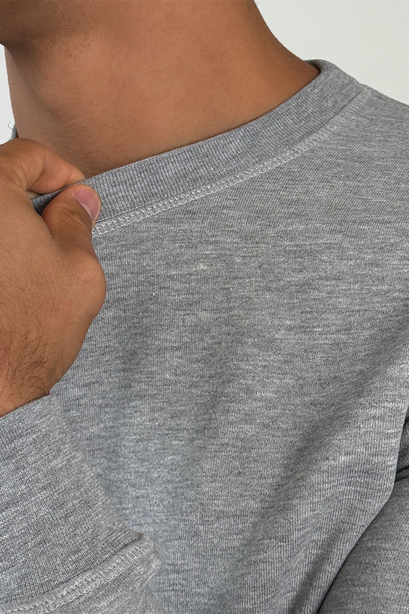 Stone Island Мужской свитшот серого цвета Compass-patch