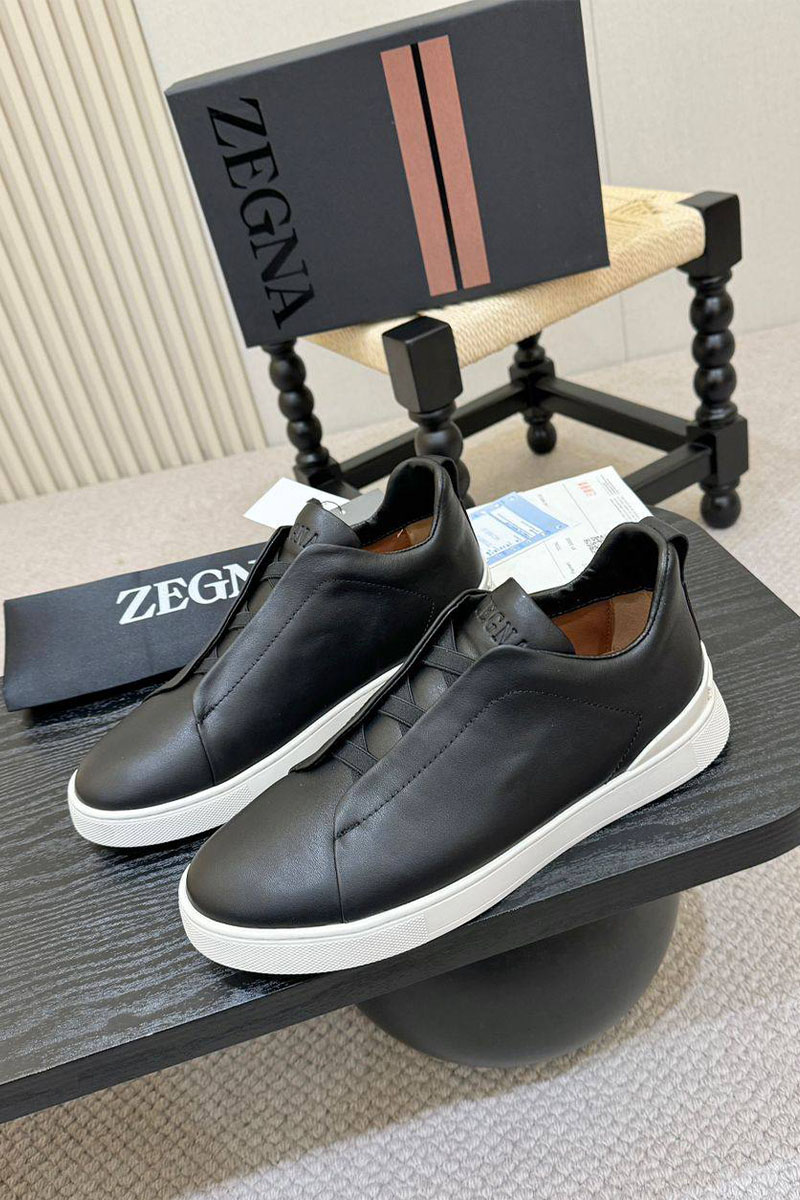Zegna Мужские кроссовки Triple Stitch - Black