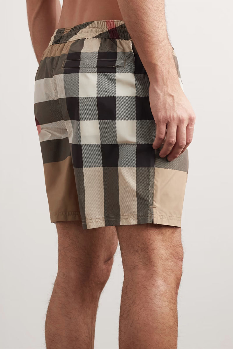 Burberry Мужские бежевые шорты check