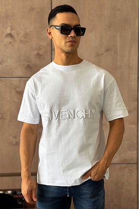 Мужская футболка flocked logo - White