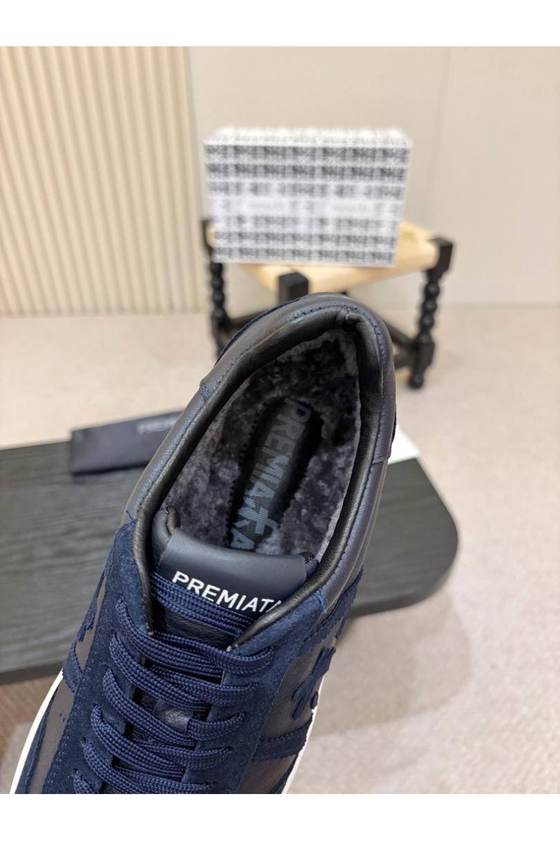Premiata Комбинированные кроссовки с мехом Bonnie