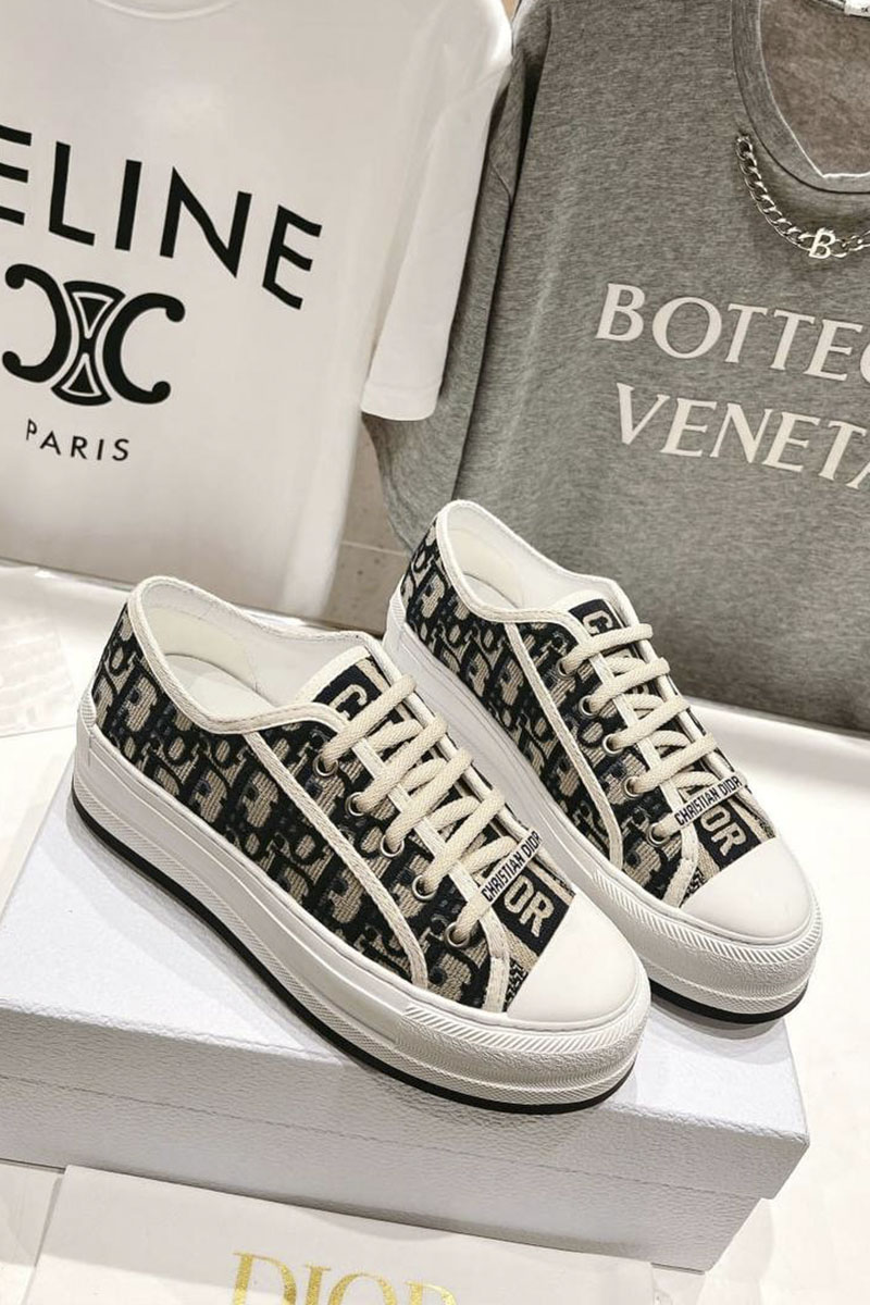 Dior Женские кроссовки Walk'n'Dior Oblique motif