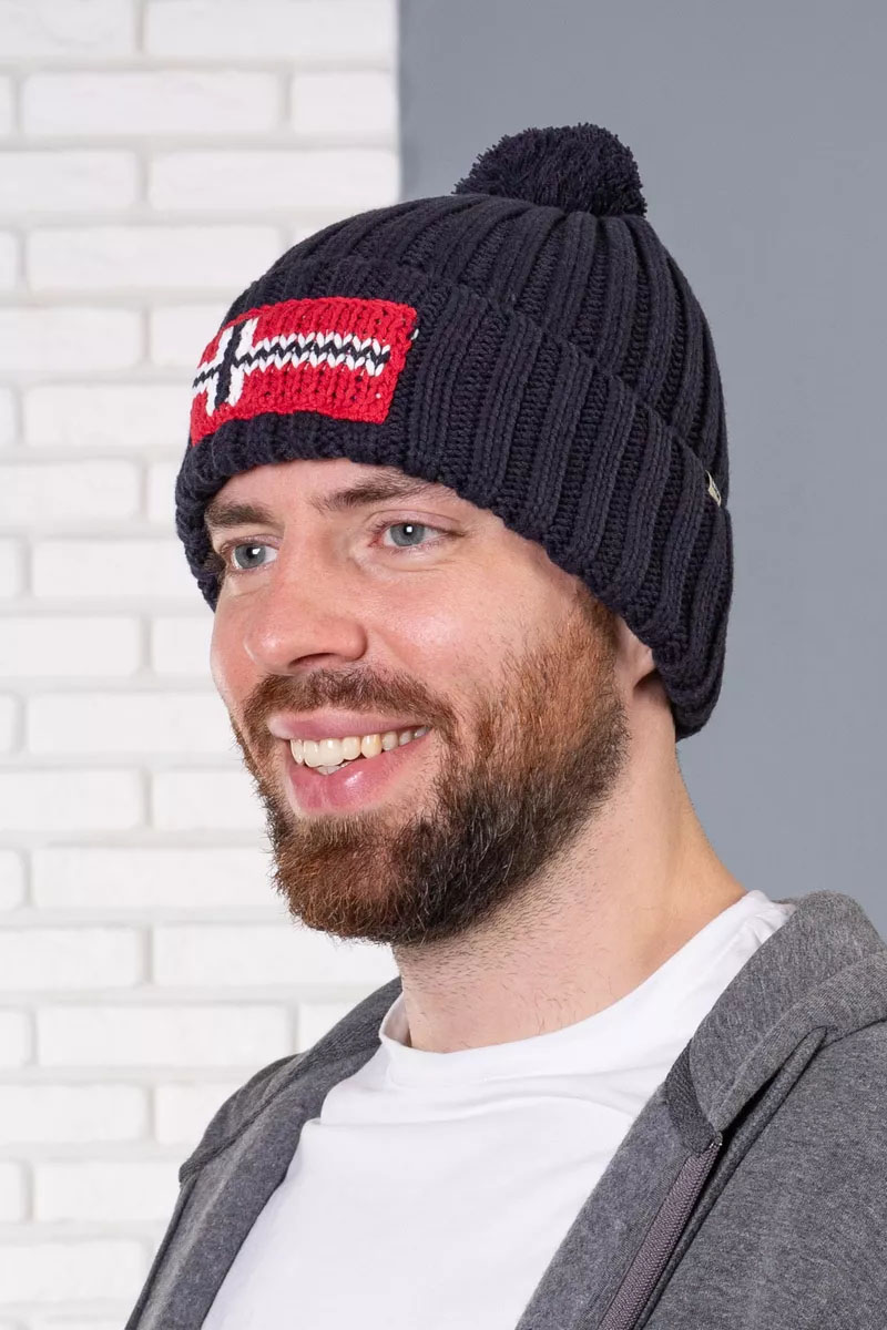 Napapijri Шапка синего цвета Semiury 