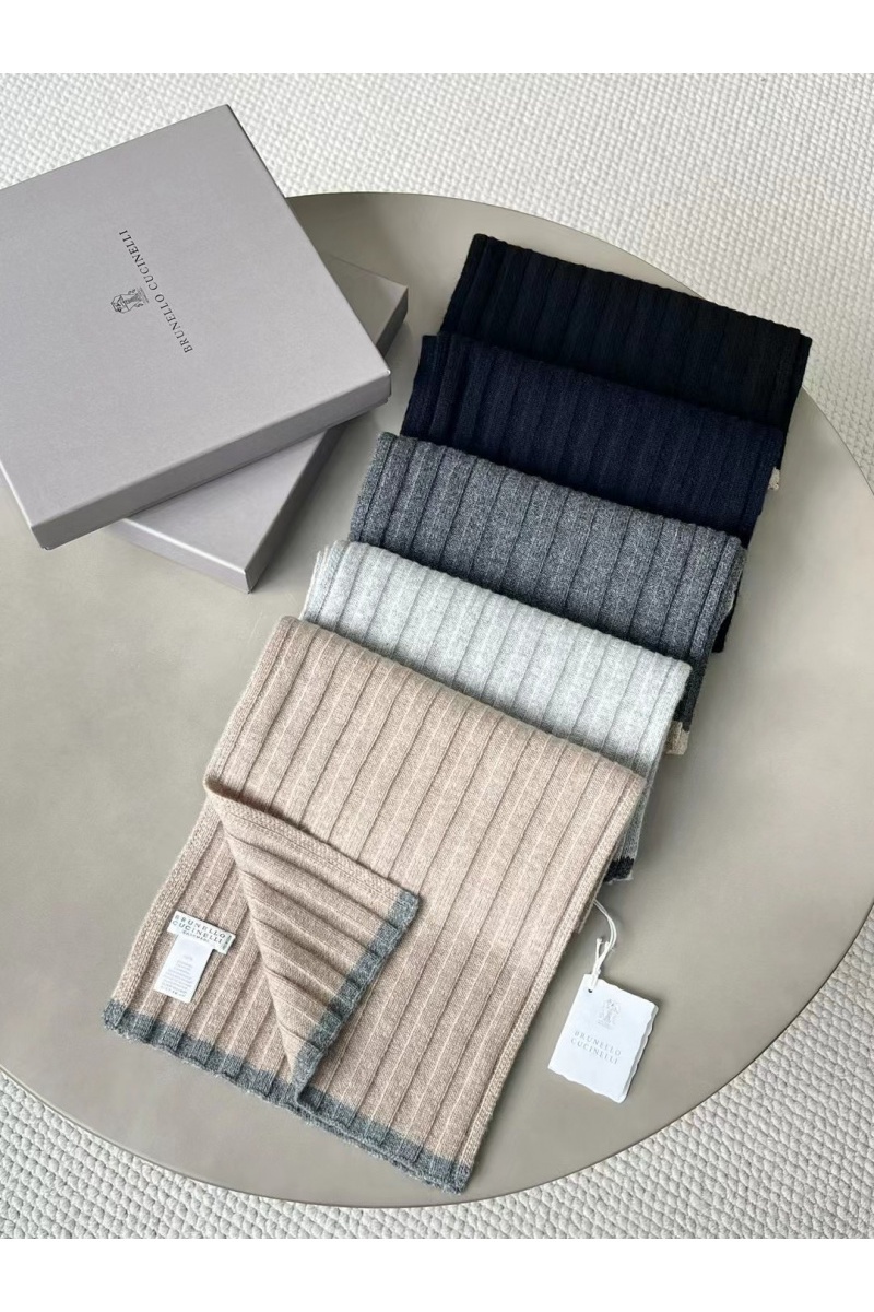 Brunеllо Сuсinеlli Кашемировый шарф Premium - Black 