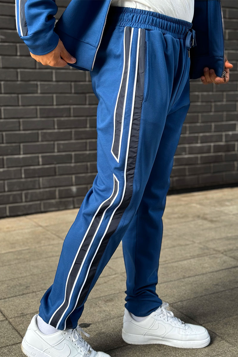 Hermes Мужской спортивный костюм цвета индиго