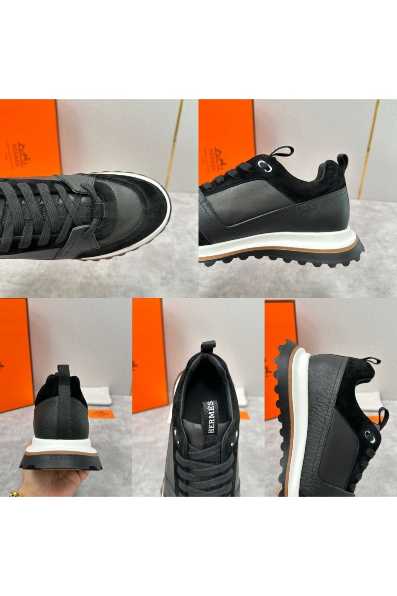 Hermes Мужские кроссовки Leader - Black