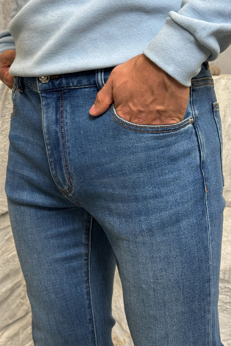 Zegna Мужские синие джинсы Premium