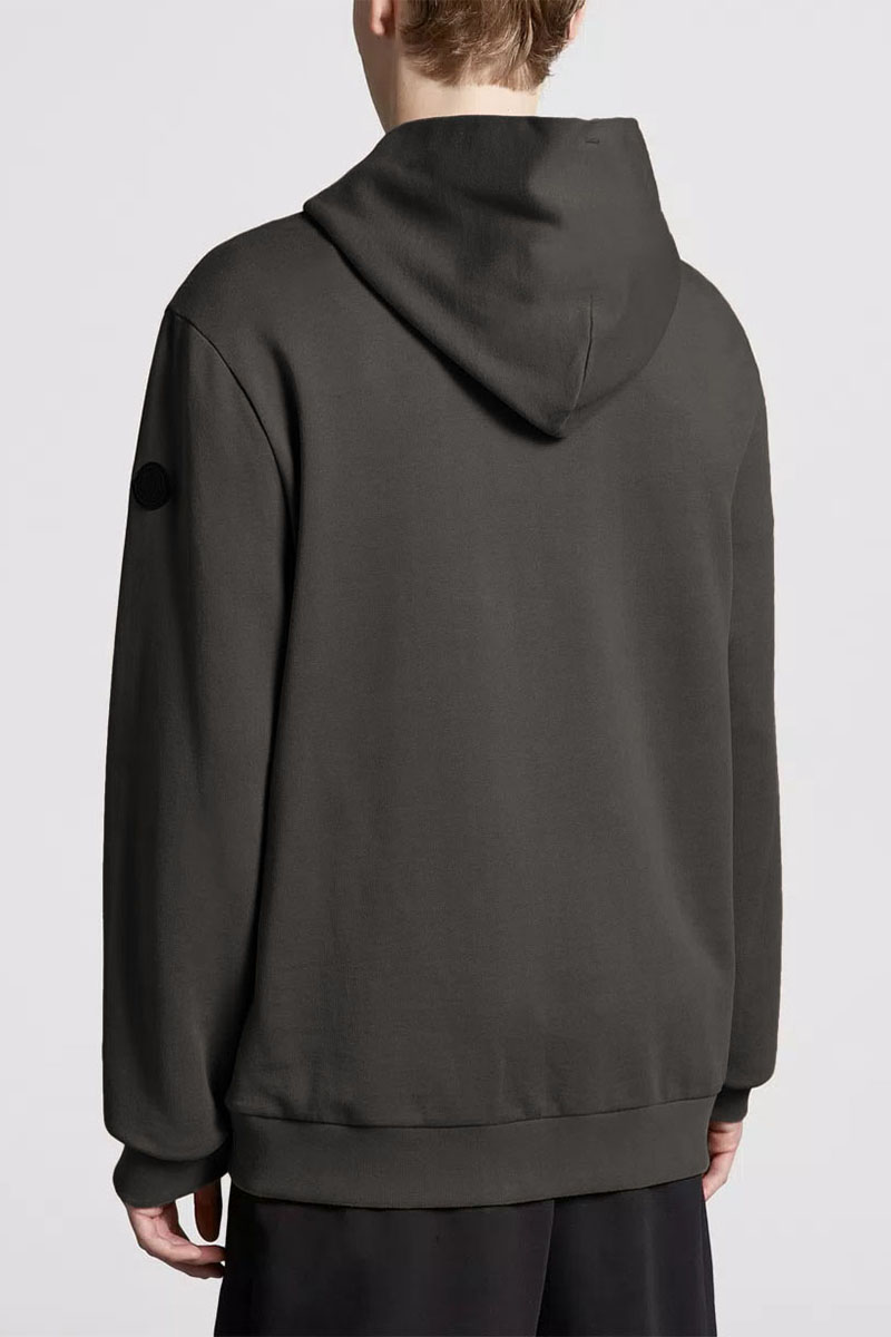 Moncler Мужское серое худи logo-print