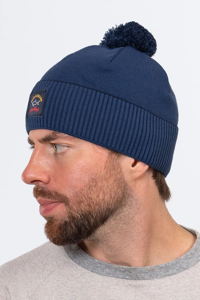 Paul & Shark Шапка на флисе logo-badge - Blue