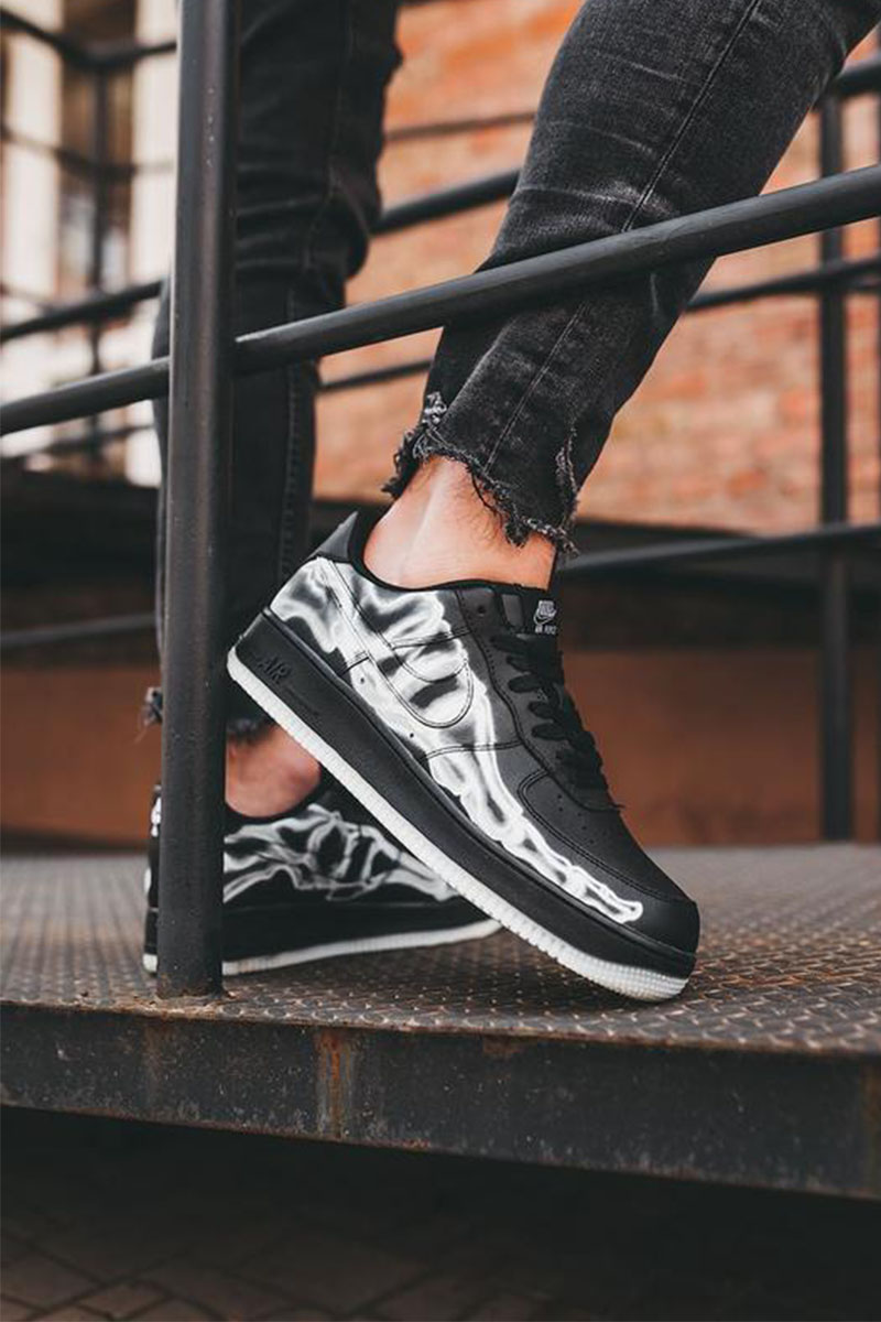 Nike Кроссовки AF1 Low "Skeleton" - Black