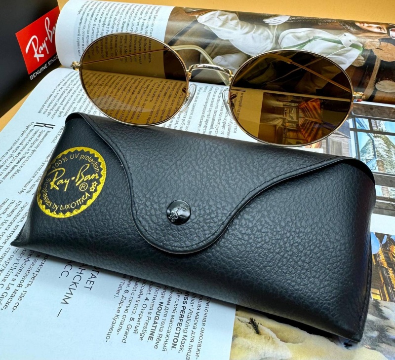 Ray-Ban Солнцезащитные очки Oval Metal - Brown