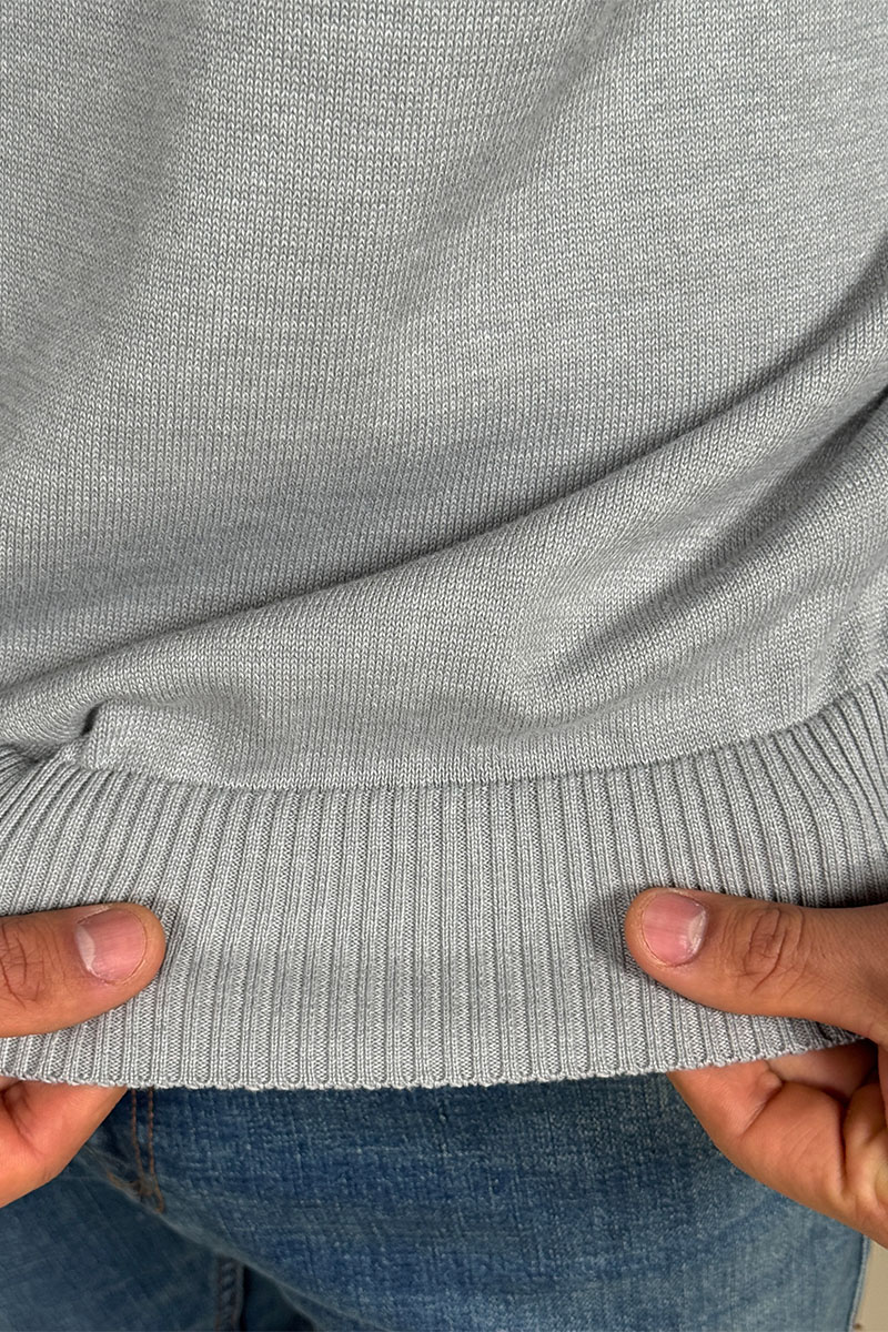 Stone Island Водолазка серого цвета compass-patch