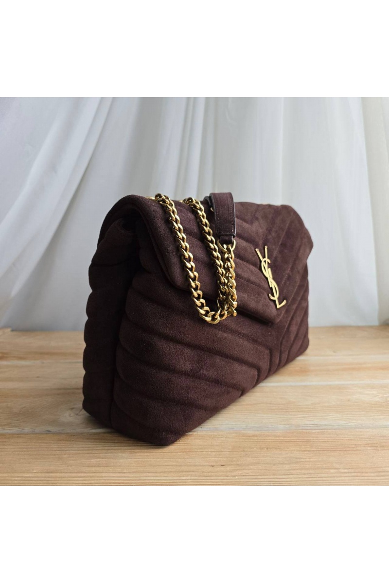 Yves Saint Laurent Замшевая сумка 32x23 см