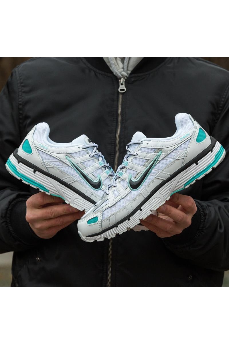 Nike Кроссовки P-6000 - White / Light Aqua 