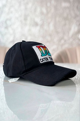 Мужская чёрная бейсболка Caten Twins