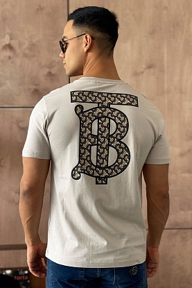 Мужская футболка TB logo on back - Beige