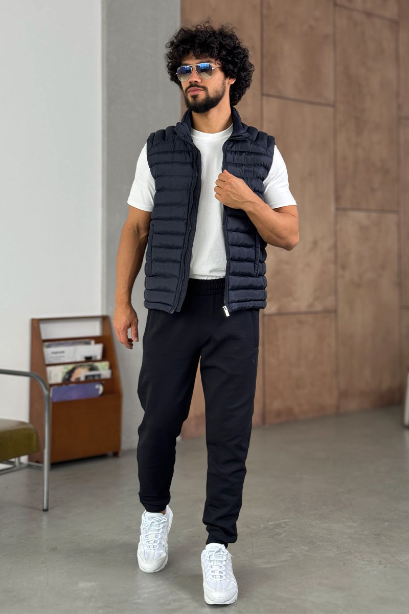 Hugо Воss Мужской синий жилет 