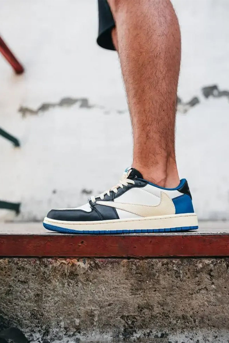 Nike Кроссовки Travis Scott x Fragment x AJ1 Low Premium