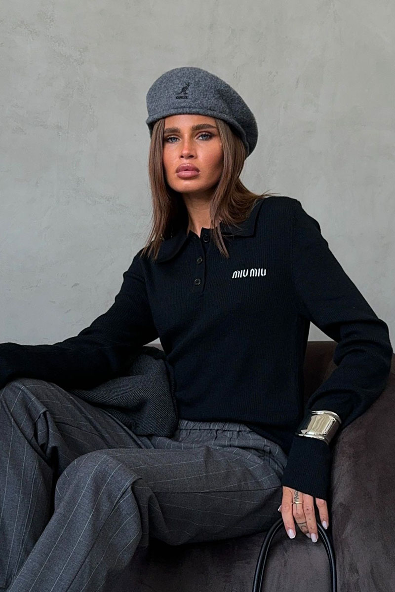 MIU MIU Женская чёрная кофта 