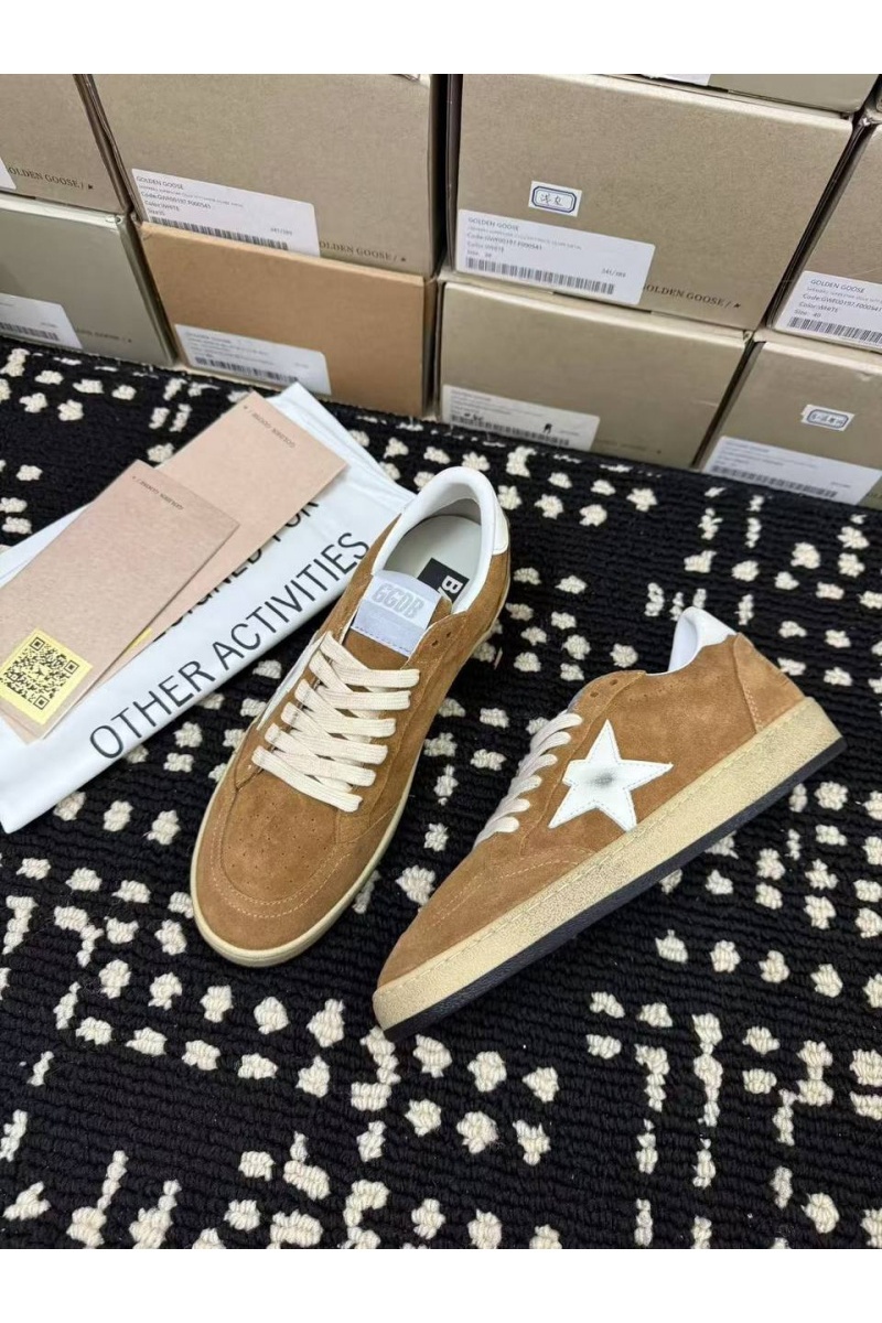 Designer Clothing Женские кожаные кроссовки Golden Goose Super Star premium