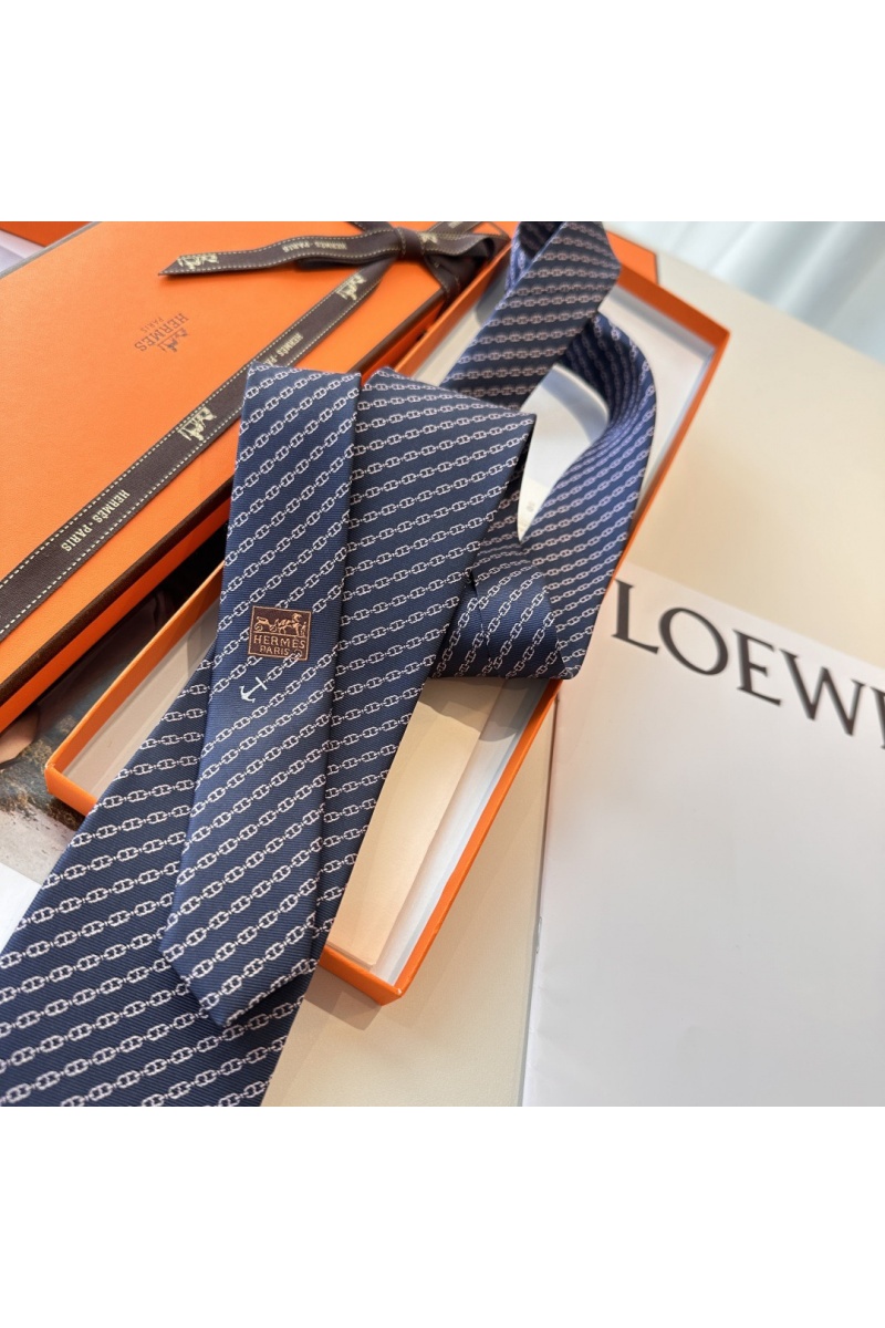 Hermes Галстук Jetez l'Ancre premium - Navy
