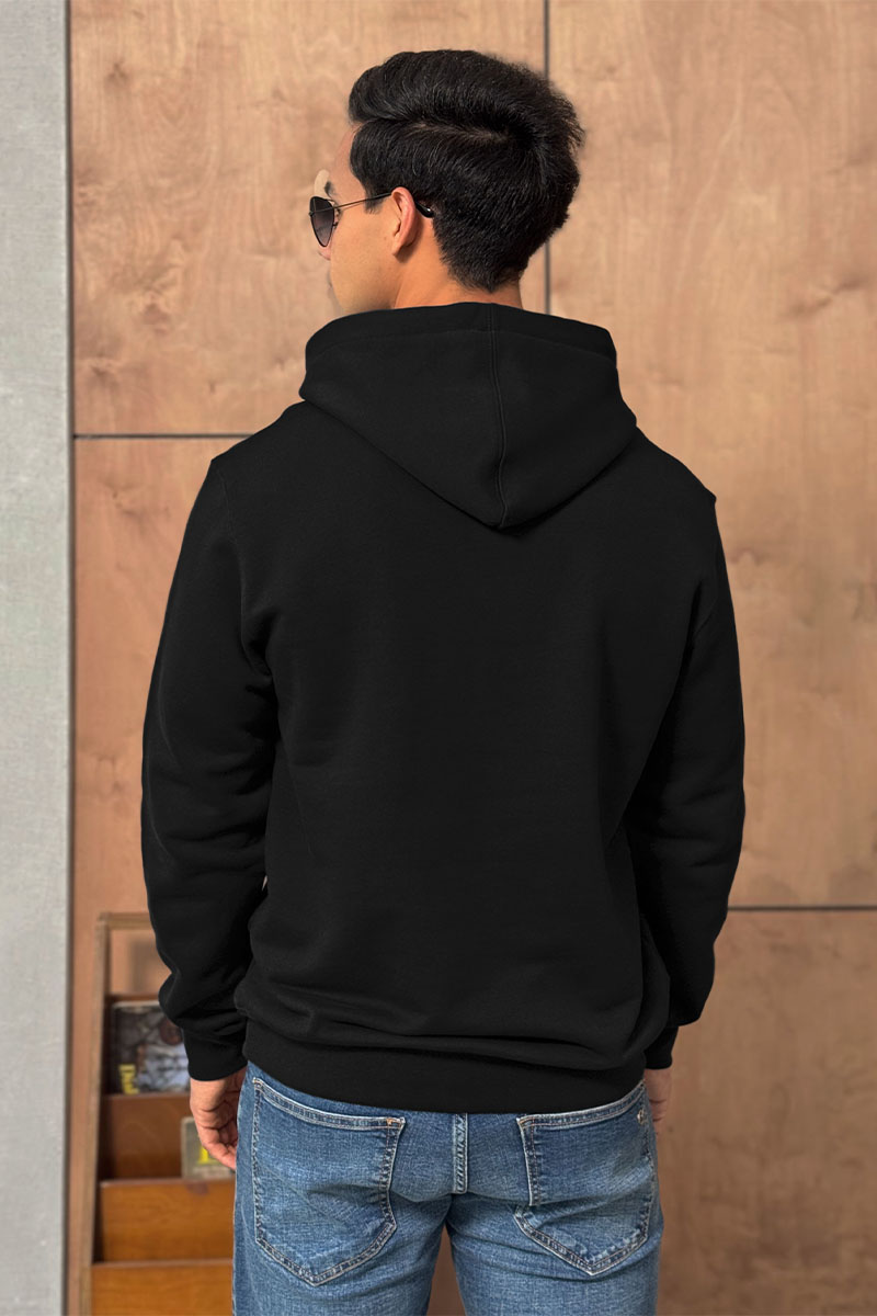 Valentino Мужское чёрное худи logo-embroidered