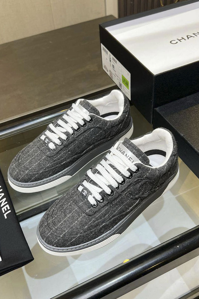 Chаnеl Женские кроссовки Tweed premium