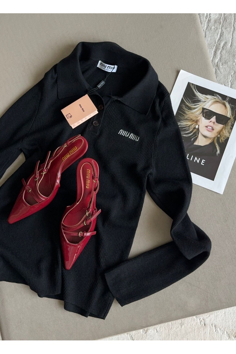 MIU MIU Женская чёрная кофта 