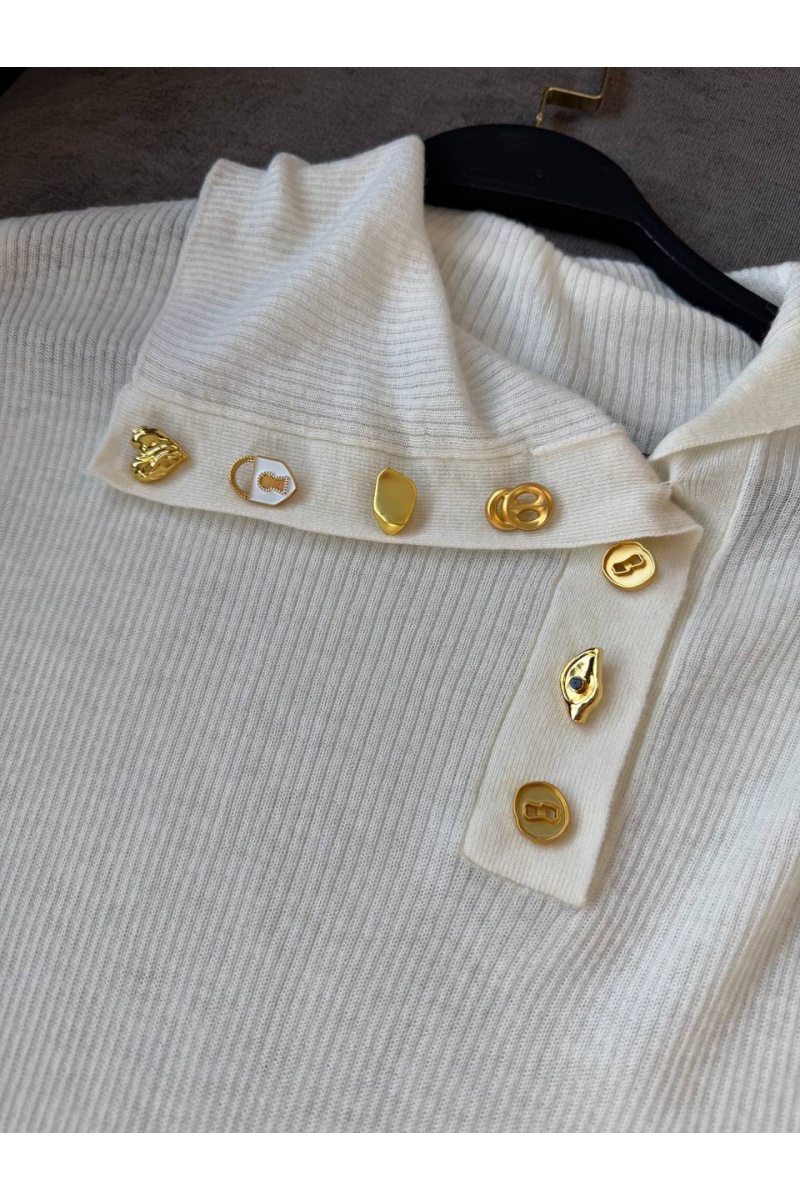 Schiaparelli Женский трикотажный лонгслив premium - White