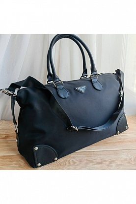 Дорожная сумка чёрного цвета 45x26 см