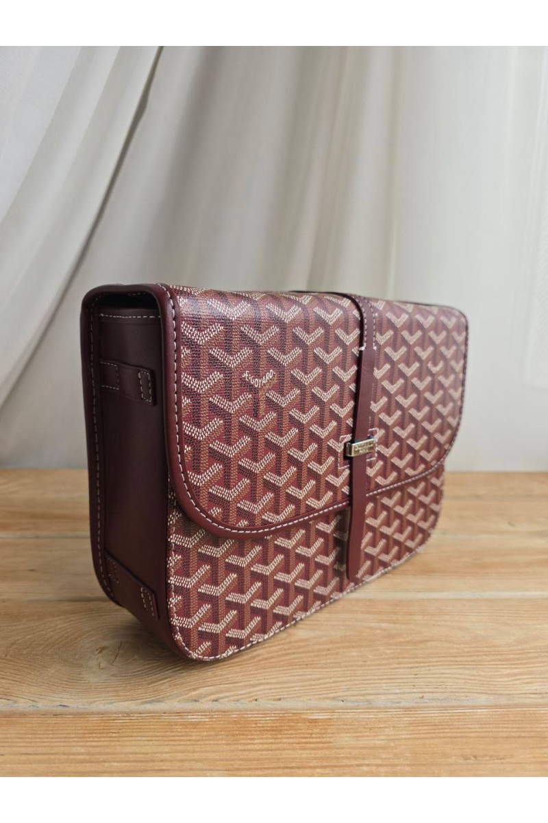 Designer Clothing Кожаная сумка Goyard Belvedere MM 27x21 см