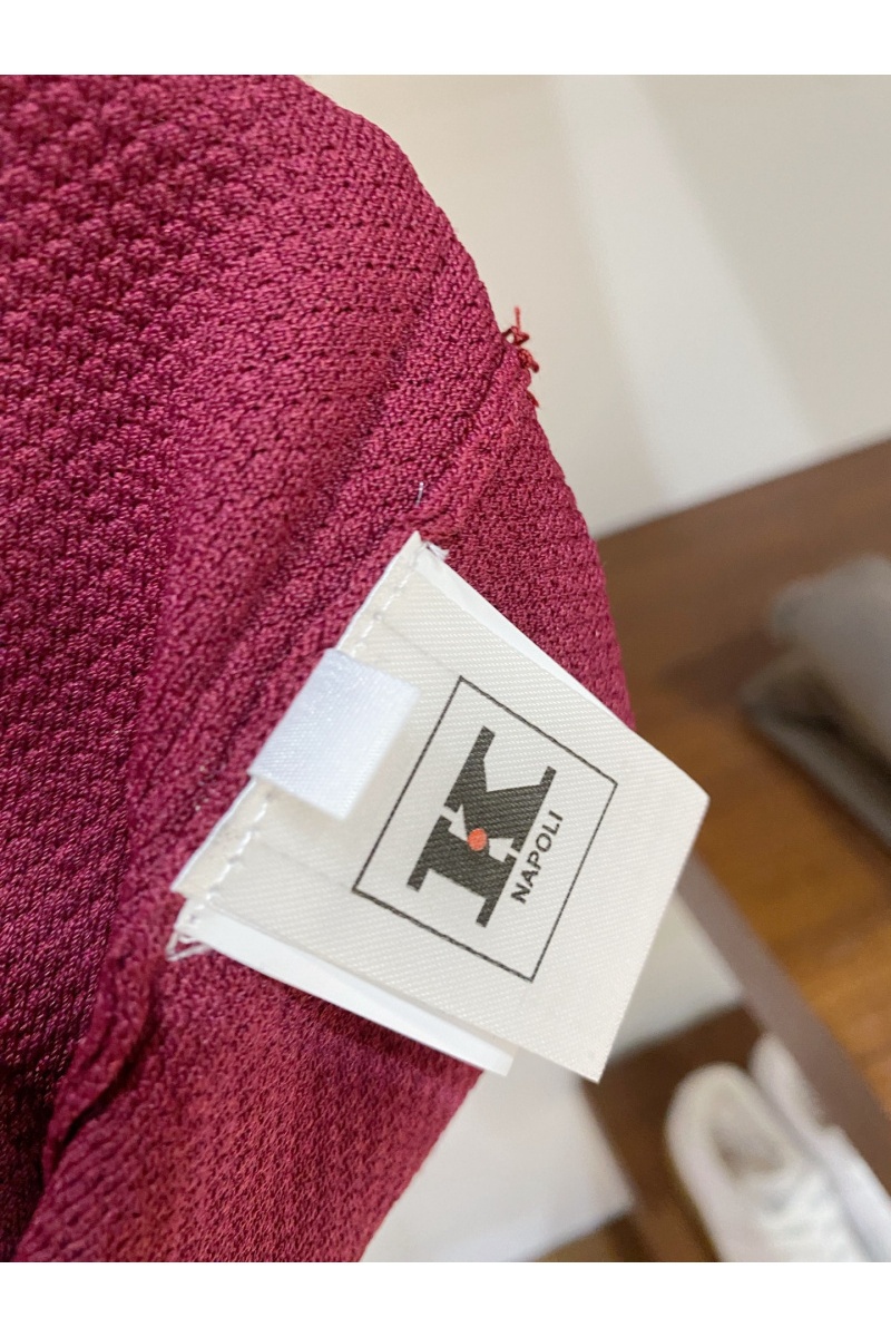 Kiton Мужское красное поло premium