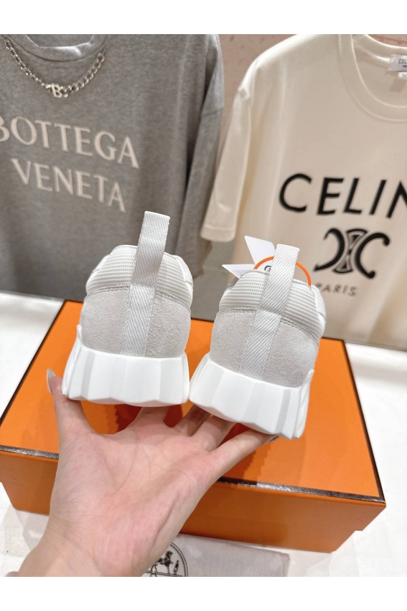 Hermes Женские кроссовки Bouncing  premium - White