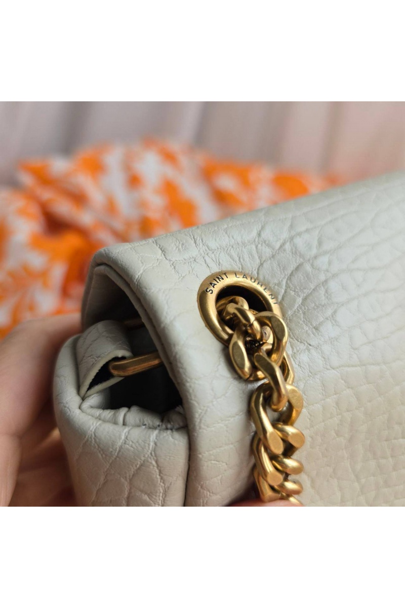 Yves Saint Laurent Кожаная сумка Calypso 27x13 см