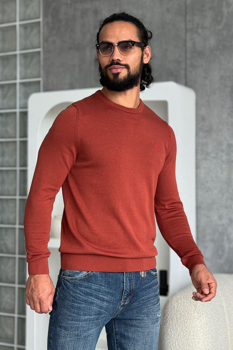 Loro Piana Мужской красный джемпер