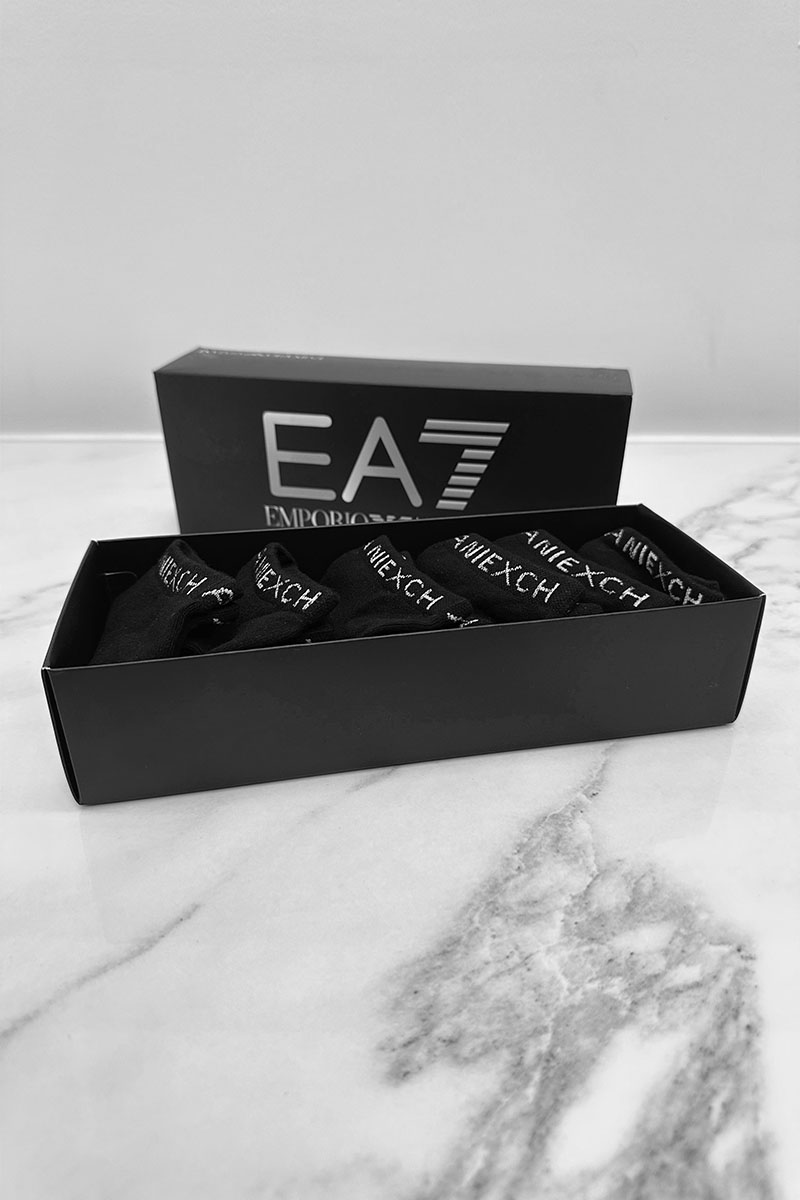 Emporio Armani EA7 Набор чёрных носков 