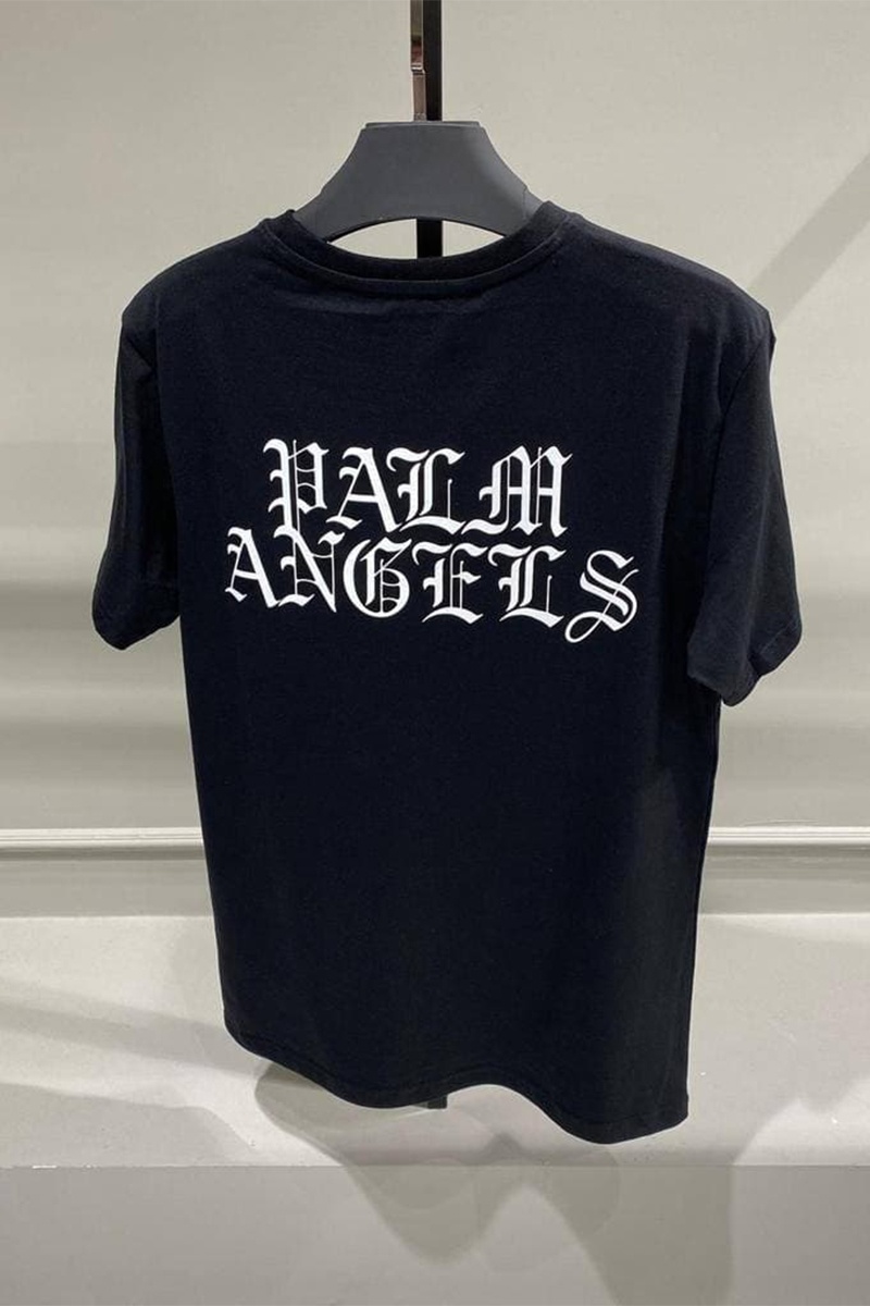 Palm Angels Оверсайз футболка "Burning Head" - Black