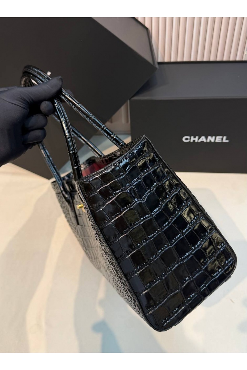 Chаnеl Кожаная сумка Shopping Tote premium 35x19x12 см