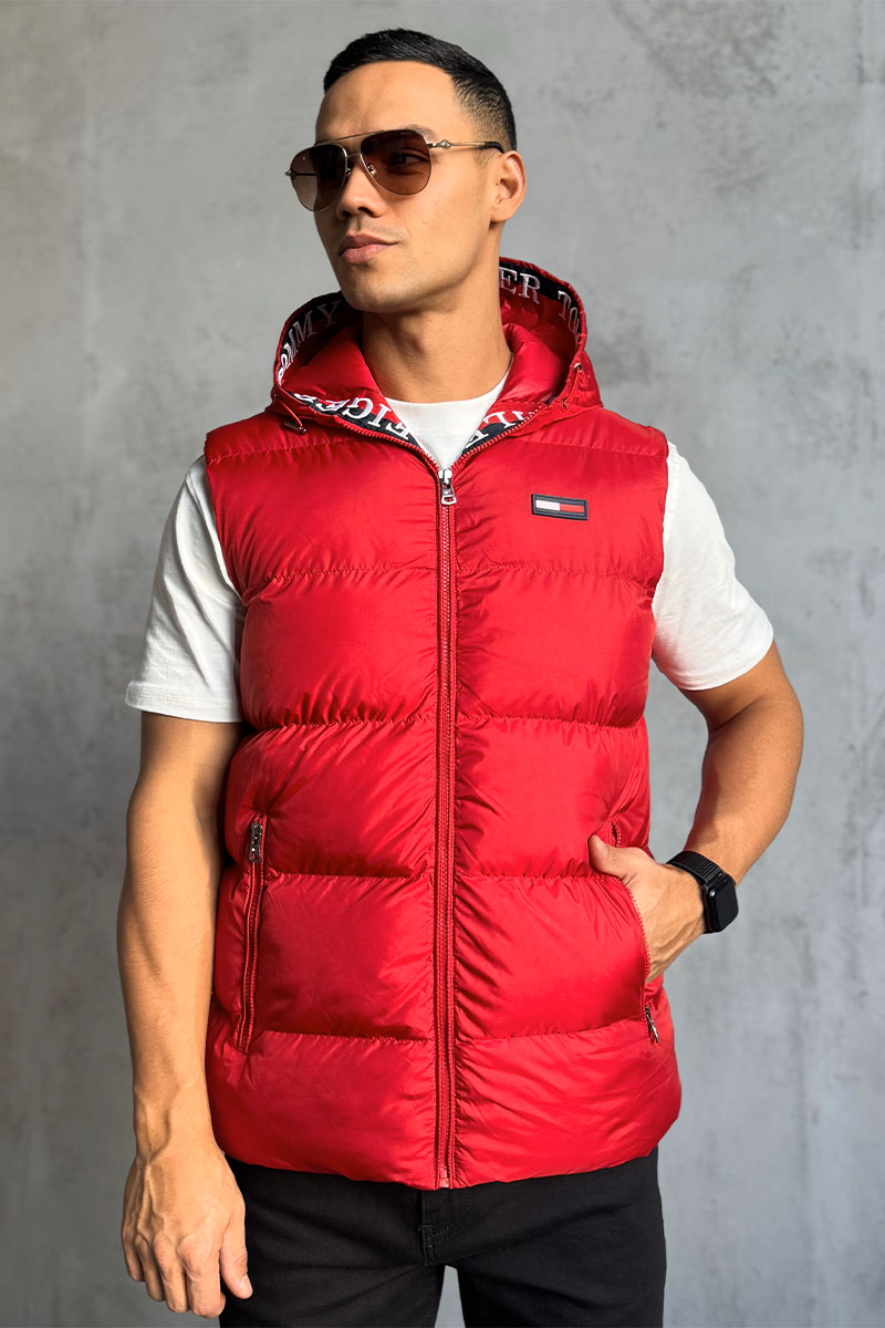 Tommy Hilfiger Мужской жилет красного цвета 