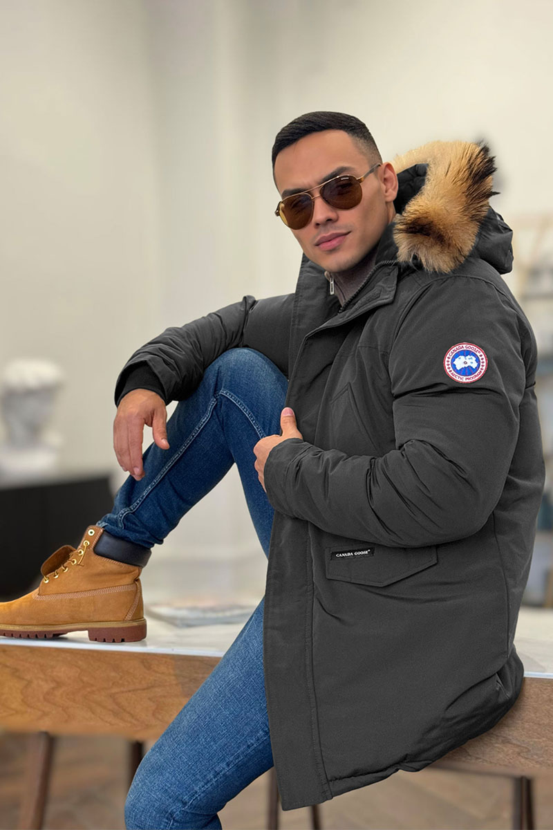Canada Goose Утеплённая парка Langford - Grey 