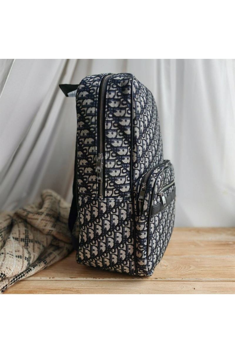 Dior Рюкзак Oblique Jacquard 39x30 см - White