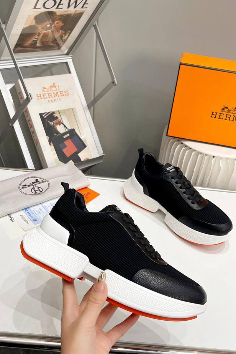 Hermes Мужские кроссовки Drift - Black / White