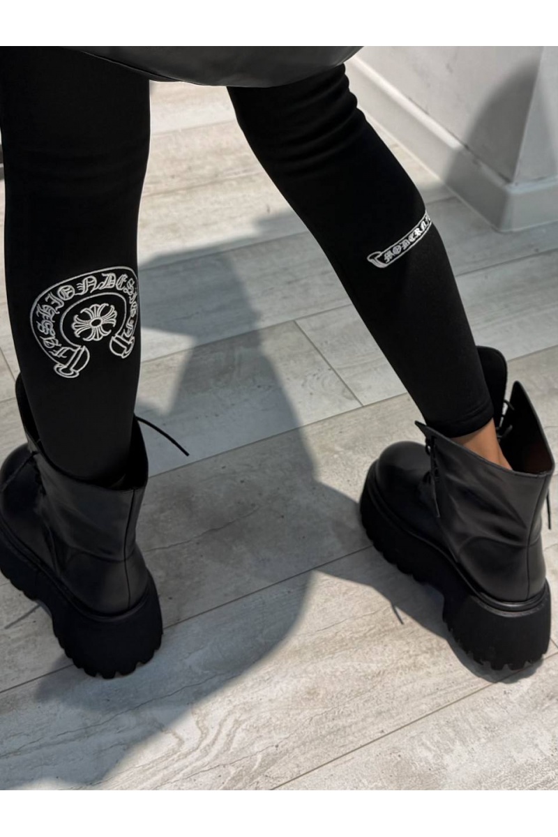 Chrome Hearts Женские утеплённые леггинсы premium