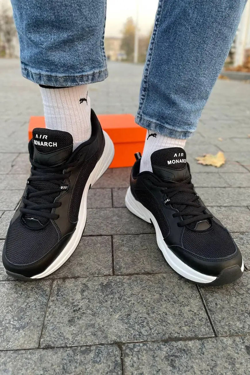 Nike Кроссовки Air Monarch - Black / White