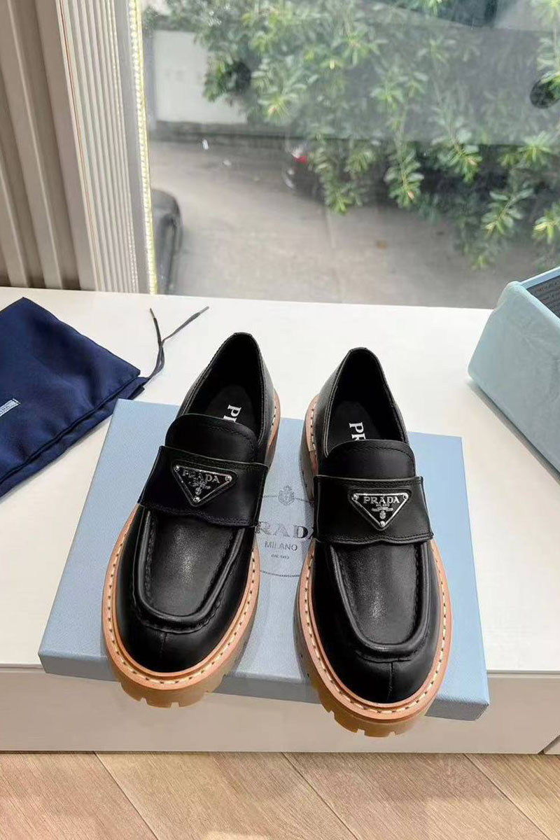 Prada Женские чёрные ботинки Premium