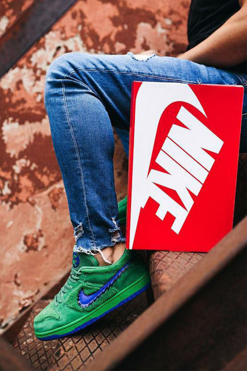Nike Кроссовки Grateful Dead x SB Dunk Low "Green Bear"